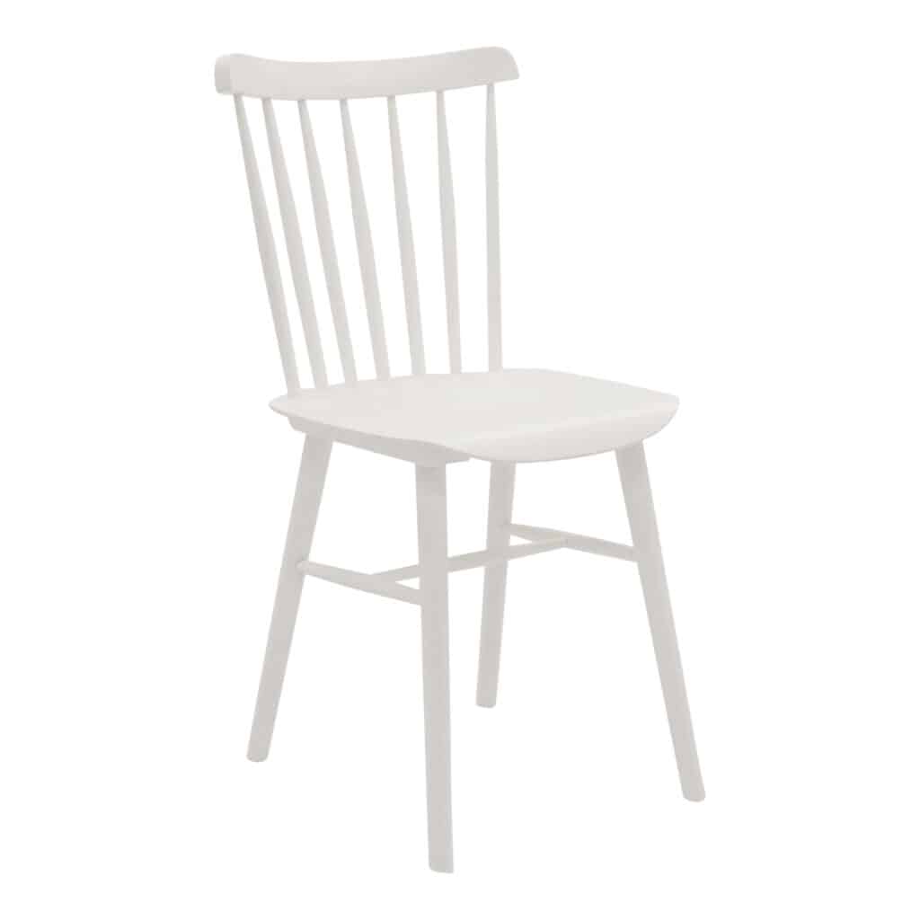 Spindle Dining Chair White_2 Front Angle_1