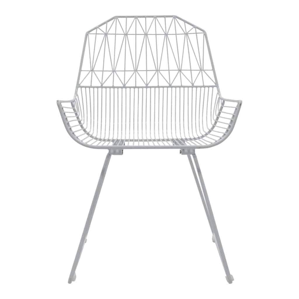 Lattice Outdoor Occasional - Armchair White_1 Front