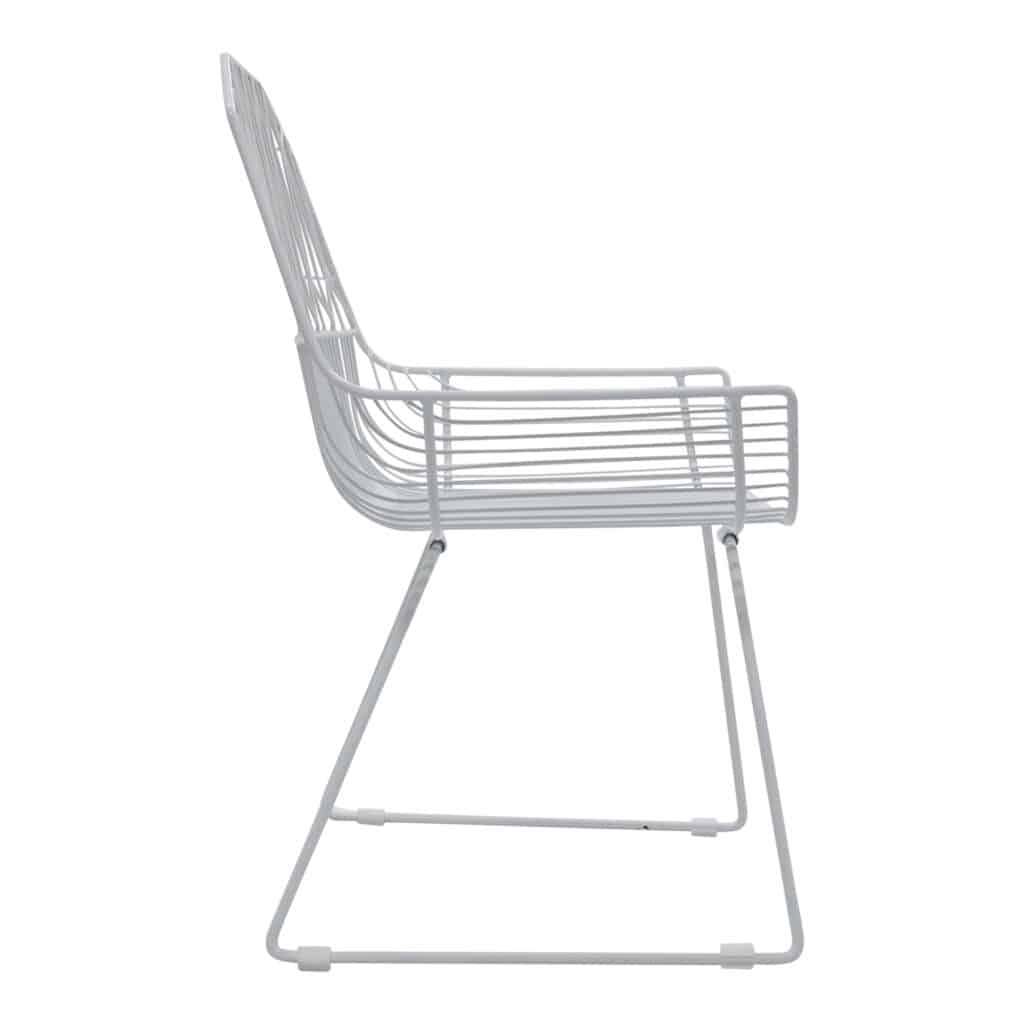 Lattice Outdoor Occasional - Armchair White_2 Side