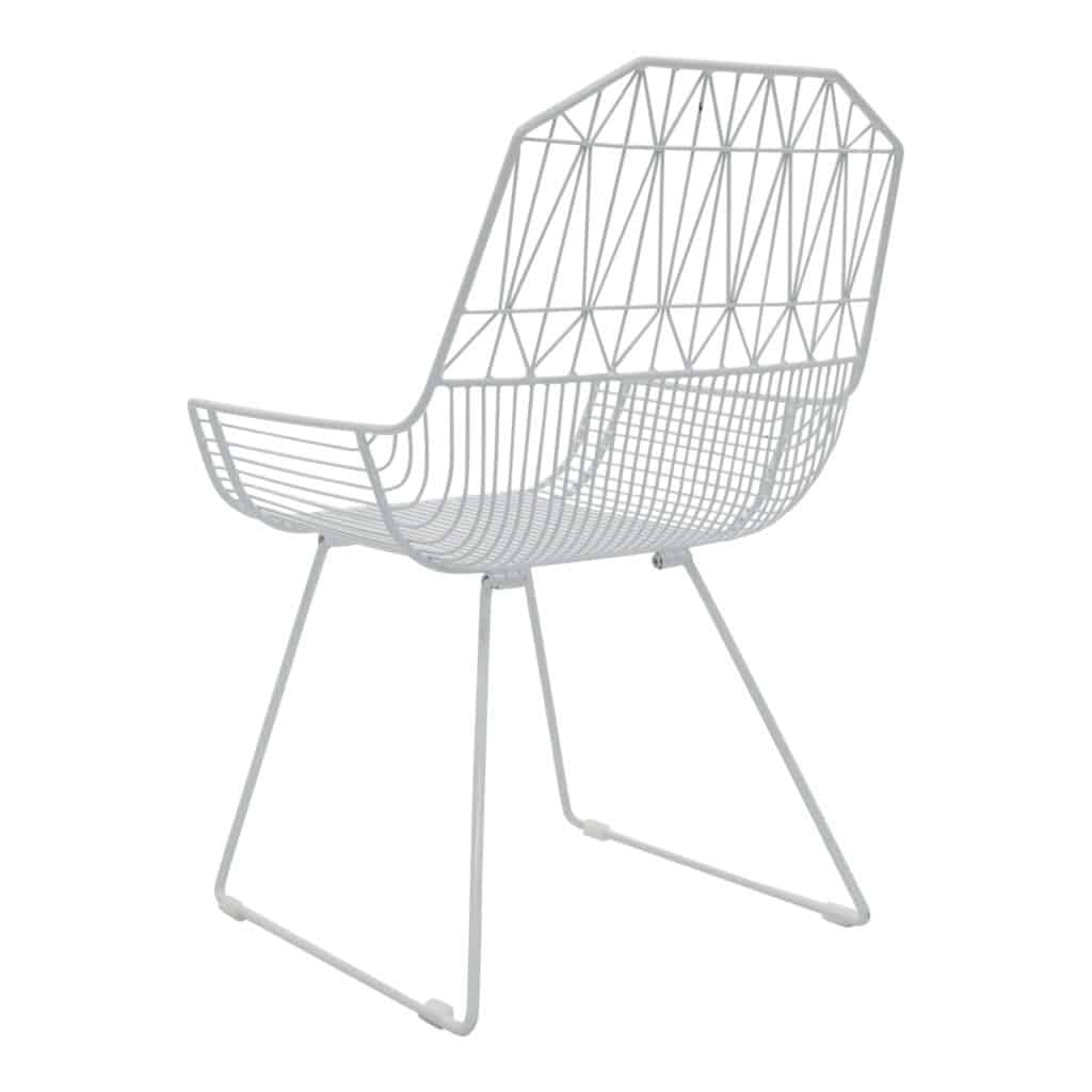 Lattice Outdoor Occasional - Armchair White_4 Back Angle