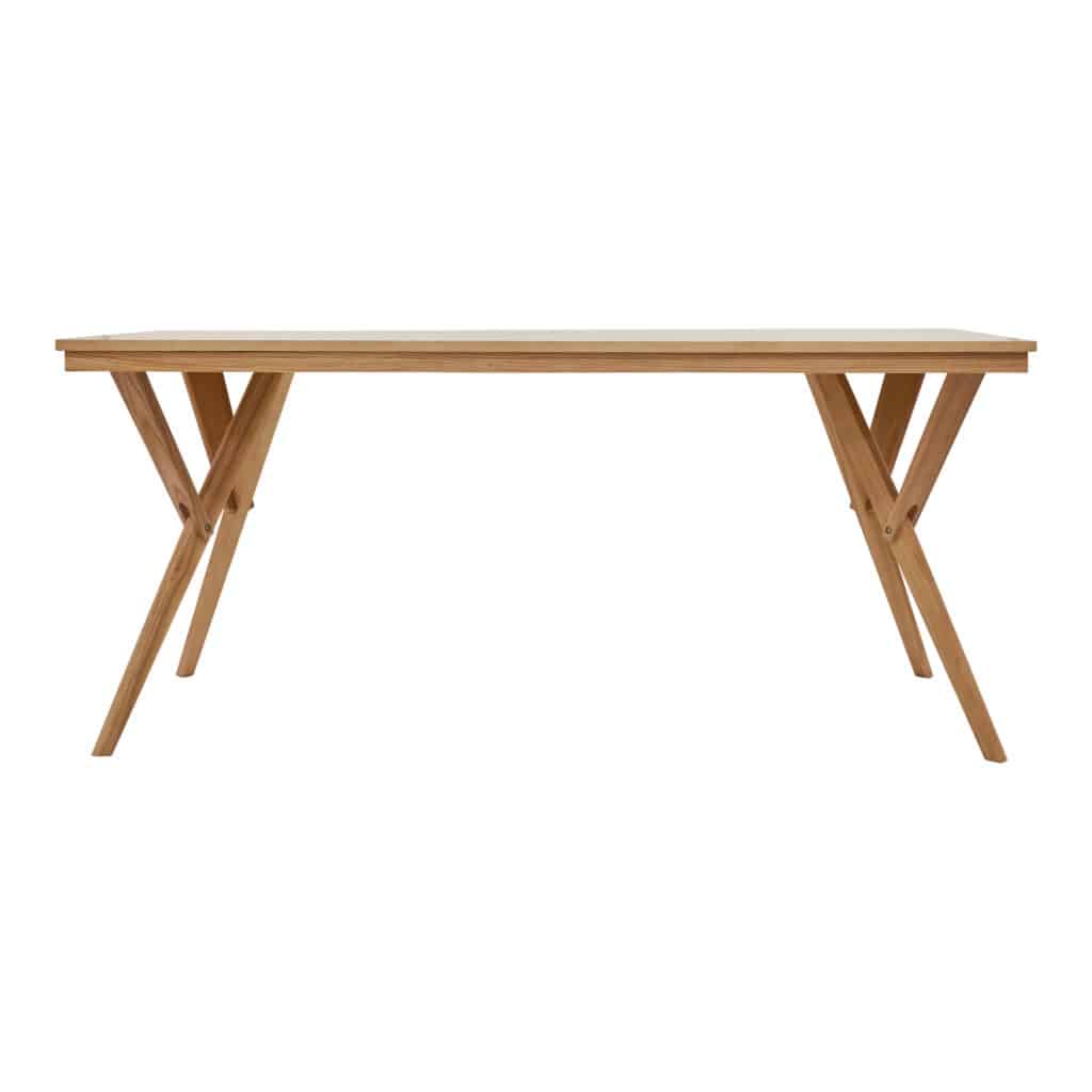 Saba Dining Table Oak – Large Rectangular For Rent