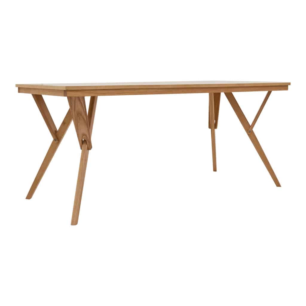 Saba Dining Table Oak – Large Rectangular For Rent 2