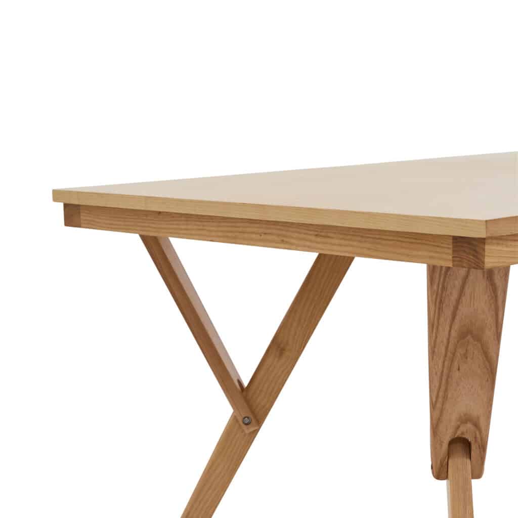 Saba Dining Table Oak – Large Rectangular For Rent 3
