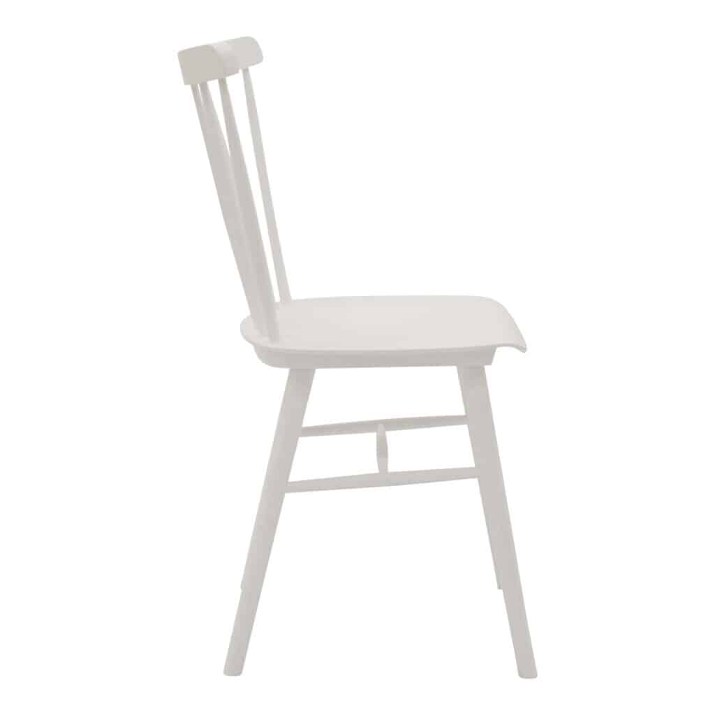 Spindle Dining Chair White_4 Side_1