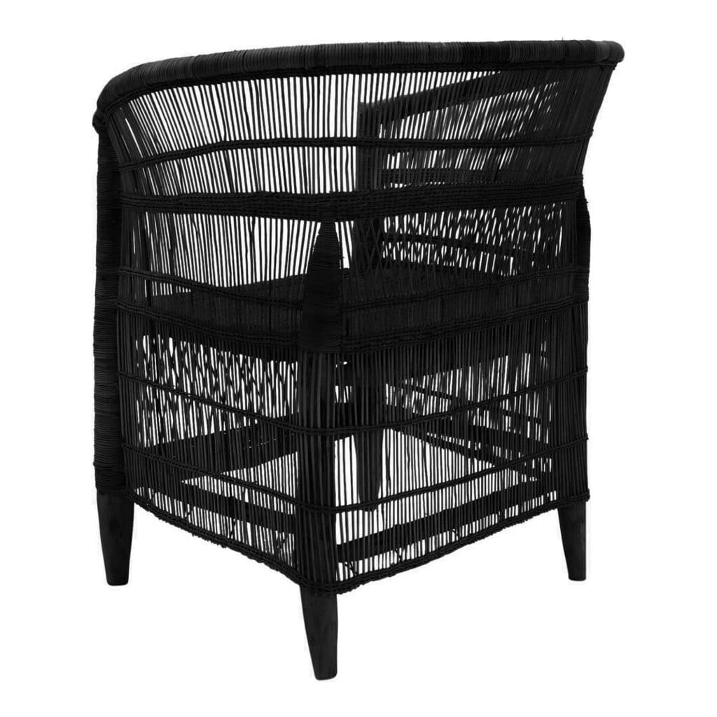 Malawi Occasional Chair Black_4 Back Angle