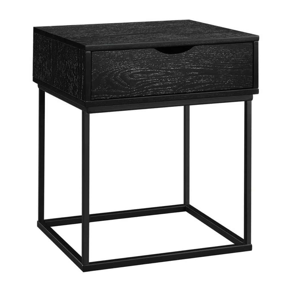 Spencer Bedside Table Black For Rent 2