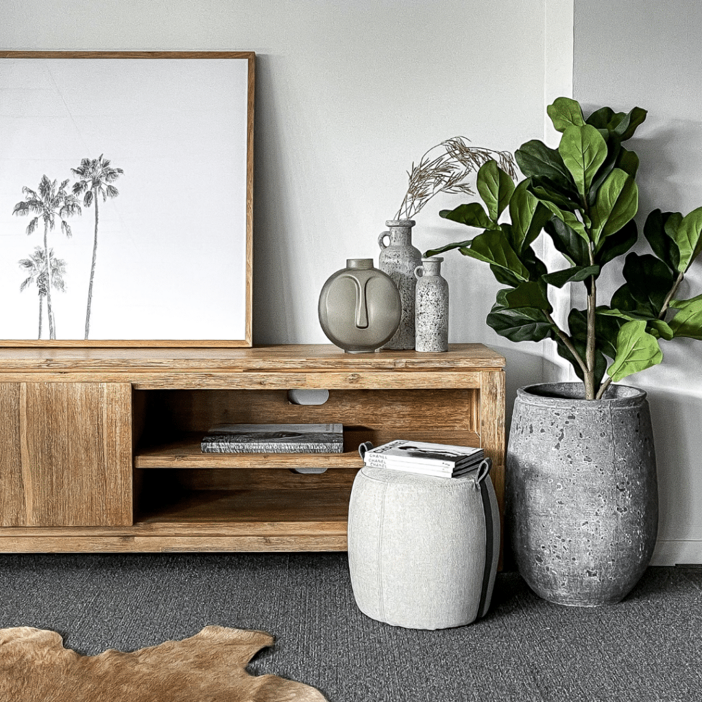 Byron Entertainment Unit Washed Elm – Large For Rent 5