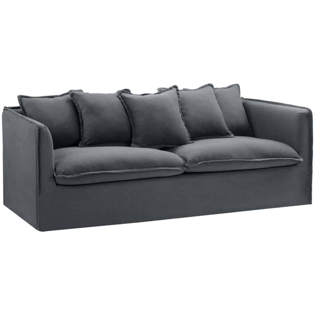 Ada 3 Seat Sofa Charcoal For Rent 7