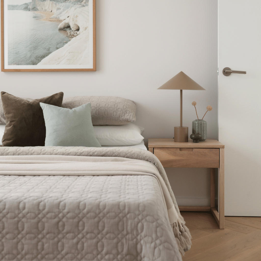 Sean Bedside Table Washed Oak For Rent 6