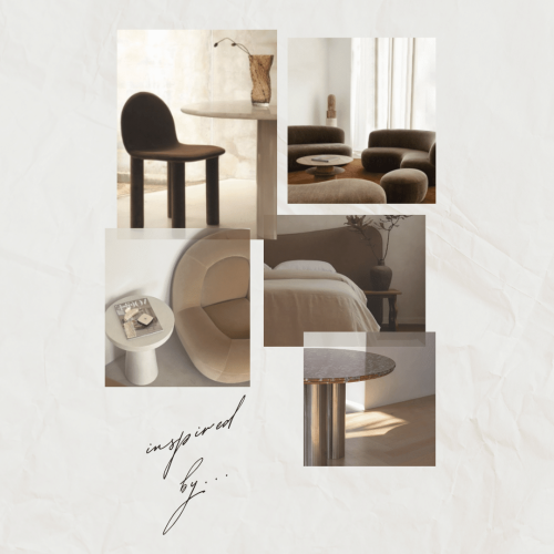 Beige Paper Texture Photo Collage Moodboard Instagram Post (1080 x 1080 px)